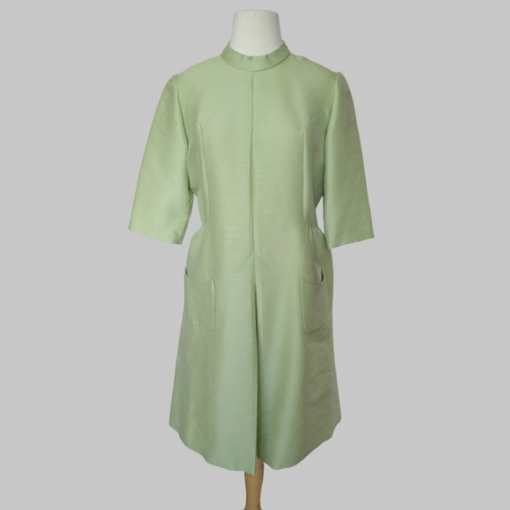 VTG Peck & Peck Lime Green A-Lineā Dress Mod 60s Union Made USA